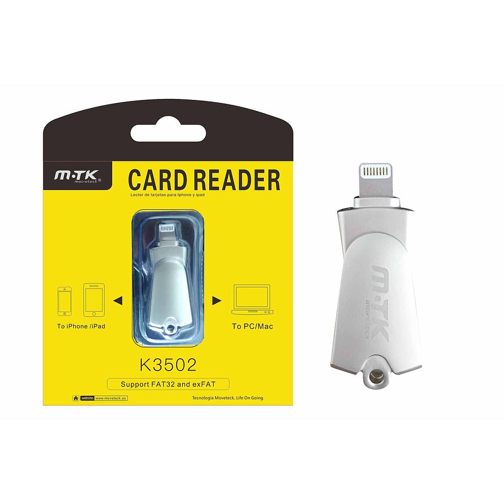 Lector tarjetas micro SD para Iphone Ipad y PC
