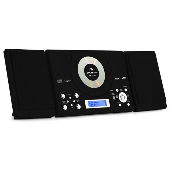 Microcadena estéreo Auna con reproductor de CD/MP3 (AM/FM, USB)