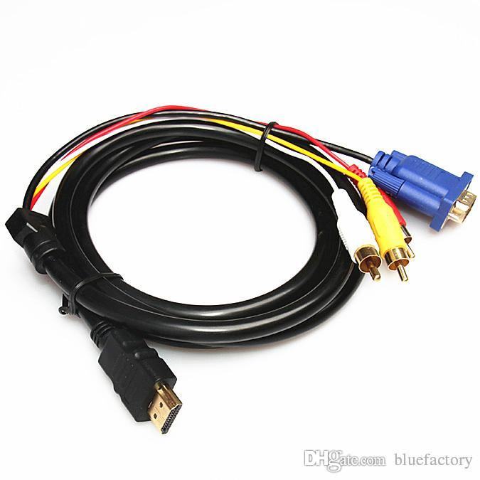 Cable HDMI a VGA/3RCA macho 1.5M