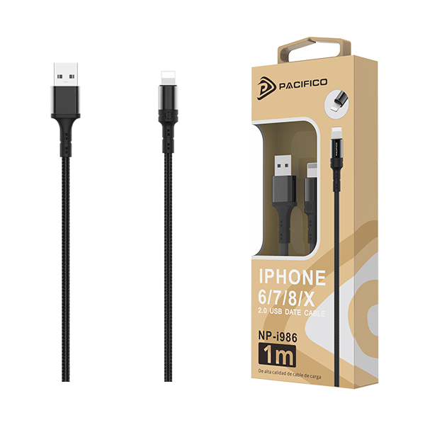 Cable USB-Iphone 6/7/8/X Pacífico NP-I986