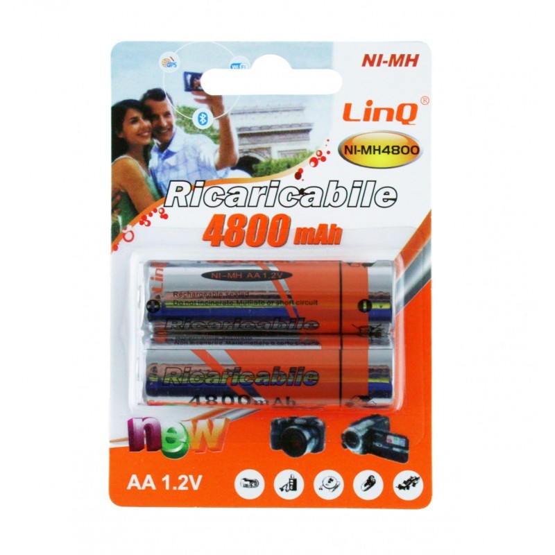 Pilas recargables AA 1.2v LinQ NI-MH4800