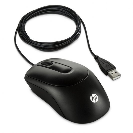 HP X900 Ratón Óptico 1000DPI Negro