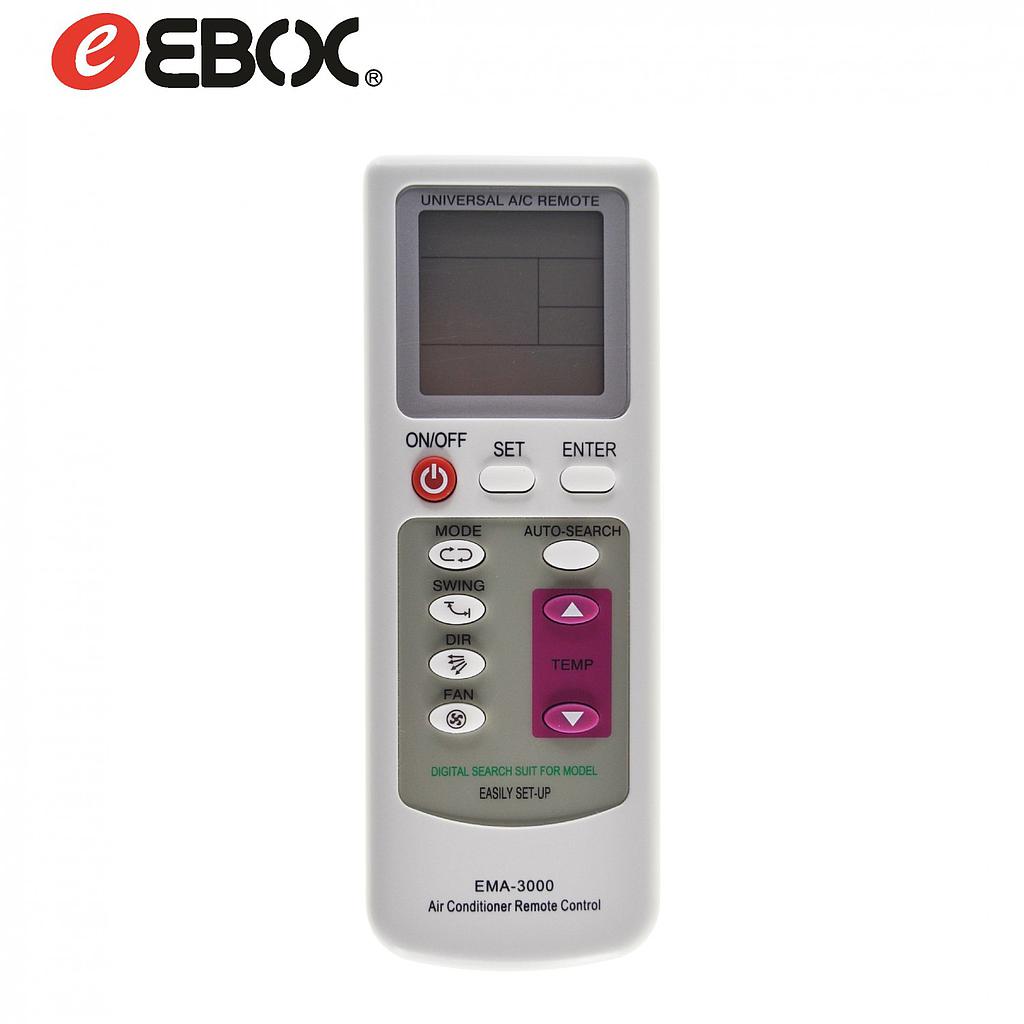Mando universal para Aire Acondicionado ebox EMA-3000 